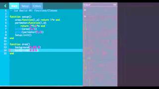 Codea Tutorials #006--Functions & Classes in Lua, iPad Programming