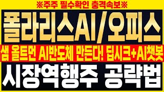 [폴라리스AI, 폴라리스오피스] 🔴긴급소식!! 샘 올트먼 AI반도체 만든다?! 딥시크+.AI챗봇 수혜주!! 시장역행주는 이렇게 공략하셔야 합니다. #폴라리스ai #폴라리스오피스