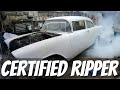 Abandoned $300 56 Chevy Is A Smoke Machine! - First Drive And More ZIP TIES X-MAS BURNOUTS!