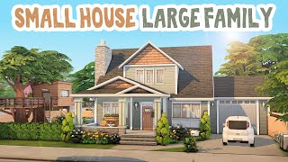 Small House Large Family 🏡 || The Sims 4: Speed Build