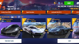 Asphalt 8, Koenigsegg New Lineups Gauntlet Races🔥