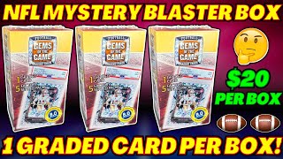 *1 GRADED CARD PER BOX!🤔 2024 GEMS OF THE GAME FOOTBALL MYSTERY BLASTER BOX!🏈