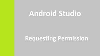 Android Studio Request Permission on Runtime