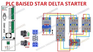 PLC BAISED STAR DELTA STARTER #starter #plc #delta #electrical #engineers #education #electrcian