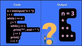 How while loop in python prints star 🌟 pattern?