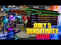 only 5 sensitivity awm😎 || garena free fire