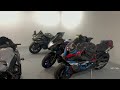 intense night ride with 3 superbikes s1000rr ninja h2 gsxr1000r