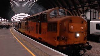 Terrific Tractors!!! | 37254 + 37175 put on a Claggy show at York | 16/11/24