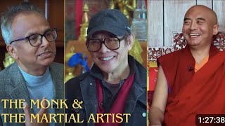 Tibetan Monk Mingyur Rinpoche and Martial artists \u0026 Hollywood actor Jet li interviewed by Indian TV.