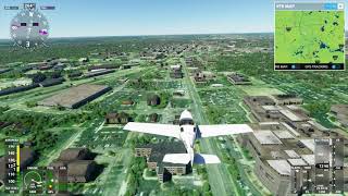 Exploring Jackson, Michigan in Microsoft Flight Simulator 2020