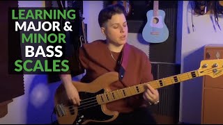 How To Play Major & Minor Bass Scales
