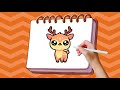 How to Draw a Cute Gazelle (Step by Step)