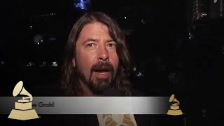 Dave Grohl Is "Happy AC/DC Is Here" | GRAMMYs