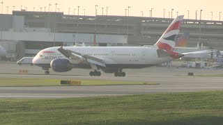 August 29, 2023 Aircraft Spotting at Cincinnati (CVG) British Airways 787 Lands in 4K with LIVE ATC