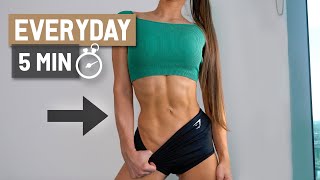 Get Abs in 5 Min/Day - Intense Ab Workout 🔥