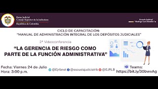 LA GERENCIA DE RIESGO COMO PARTE DE LA FUNCIÓN ADMINISTRATIVA  SESIÓN 2