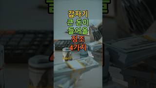 🍀🍀갑자기 큰 돈이 들어올 징조 4가지 #오늘의운세 #행운 #운세 #재물운 #재물운상승 #풍수 #풍수지리 #토정비결 #띠별운세