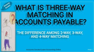 Procure-to-Pay-What Is Three-Way Matching in Accounts Payable? Diff in 2-Way, 3-Way \u0026 4-Way Matching