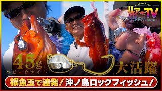 【ロックフィッシュ】根魚玉「45g」で沖ノ島の”荒い海底”に挑む!【アカハタ】
