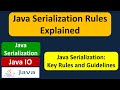 Java Serialization Rules Explained | Java IO | Java Tutorial