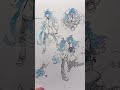 イデア short イラスト 絵 水彩画 推し描いたぁ メンタルボロボロなカオルより