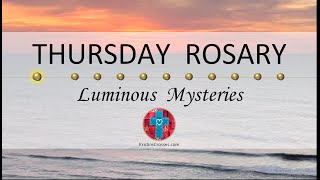 Thursday Rosary • Luminous Mysteries of the Rosary 💚 January 4, 2024 VIRTUAL ROSARY - MEDITATION