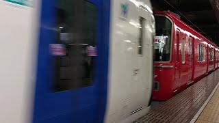 名鉄3500系デビュー30周年 3501F+2001F 名鉄名古屋駅通過