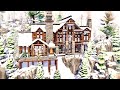 WINTER MOUNTAIN LODGE ❄️🏔️ | THE SIMS 4 - Speed Build (NO CC)