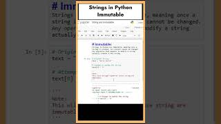 4 - Is Python Strings are immutable | Python Coding