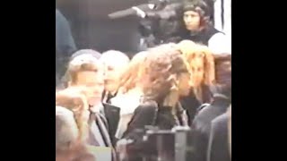 David Bowie / Madonna - MALCOLM X FILM - Bowie And Iman Arrival - 17 November 1992