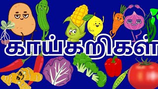 காய்கறிகள் மற்றும் படங்கள் / Vegetables and pictures learning for kids Tamil - Kidsfairy Dreamworld