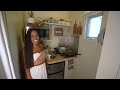 Her TINY HOUSE is the size of a garage, & it's really cute!