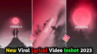 How to Create Lyrics Video Inshot App Telugu 2023