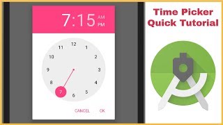 Android Studio - TimePickerDialog Tutorial (2018)