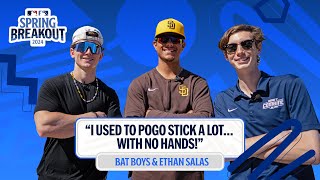 Padres' top prospect Ethan Salas talks Drake, Lil Baby, Luke Combs with us and @batboysbaseball!