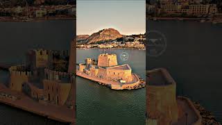 Nafplio and Bourtzi at Peloponnese #drone #dji #naflpio