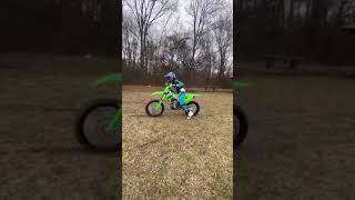 2024 Kawasaki KX250X launch control demo Rayce Bush