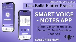 Build Smart Voice Notes App in Flutter | Voice to Text | Full App Tutorial with Source Code