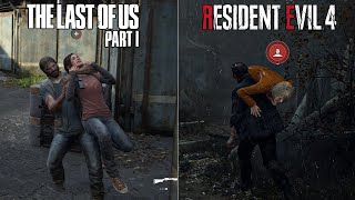 Resident Evil 4 Remake vs The Last of Us Part 1 - Details and Physics Comparison