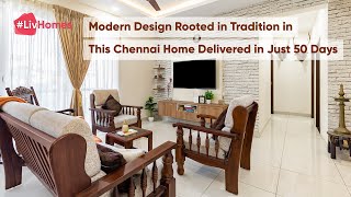 Traditional yet Modern Chennai Home | Jayanti Olympia 3BHK Interior Design | #LivHomes | S01 E15