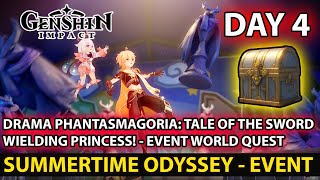 Genshin Impact - Drama Phantasmagoria: Tale of the Sword-Wielding Princess! Event Quest Full Guide