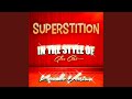 Superstition (In the Style of Glee Cast) (Karaoke Version)