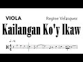 Kailangan Ko'y Ikaw Viola Sheet Music Backing Track Partitura Regine Velasquez