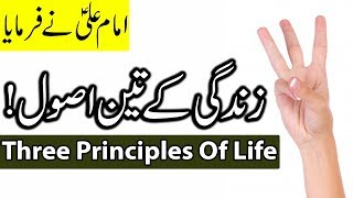 Zindagi k 3 Usool | Hazrat Imam Ali as Quotes | Principles of life | Mehrban Ali | Qol