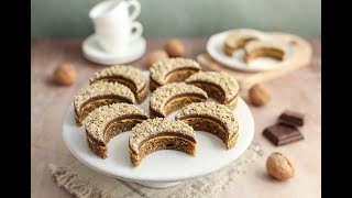 Crescent Cookies with Walnuts