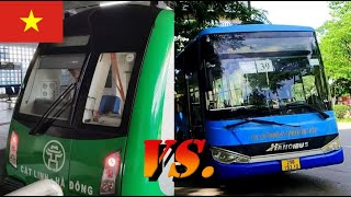 I traveled by 30 cents Hanoi local bus and 40cents newest Hanoi Metro.【Vietnam Travelouge 2】