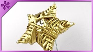 DIY Paper wicker star (ENG Subtitles) - Speed up #148