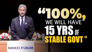 "100%, we will have 15 yrs of stable govt, even longer..."Jaishankar confident of PM Modi’s comeback