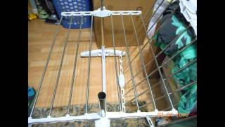 Todeco Foldable Laundry Drying Clothes Rack