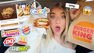 Letting GOOGLE IMAGES decide WHAT I EAT for 24 HOURS !! *BAD IDEA*